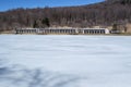 Peaks of Otter Lodge in the Winter. Royalty Free Stock Photo